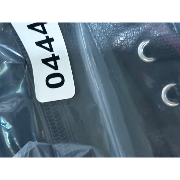 Brash block heel Chunky Combat Boots Women's Sz 8.5 Black Zipper Grunge goth - Picture 12 of 12